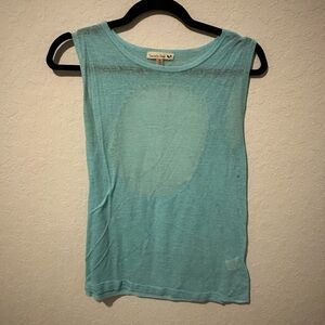 Double Zero Light Blue Sleeveless Top